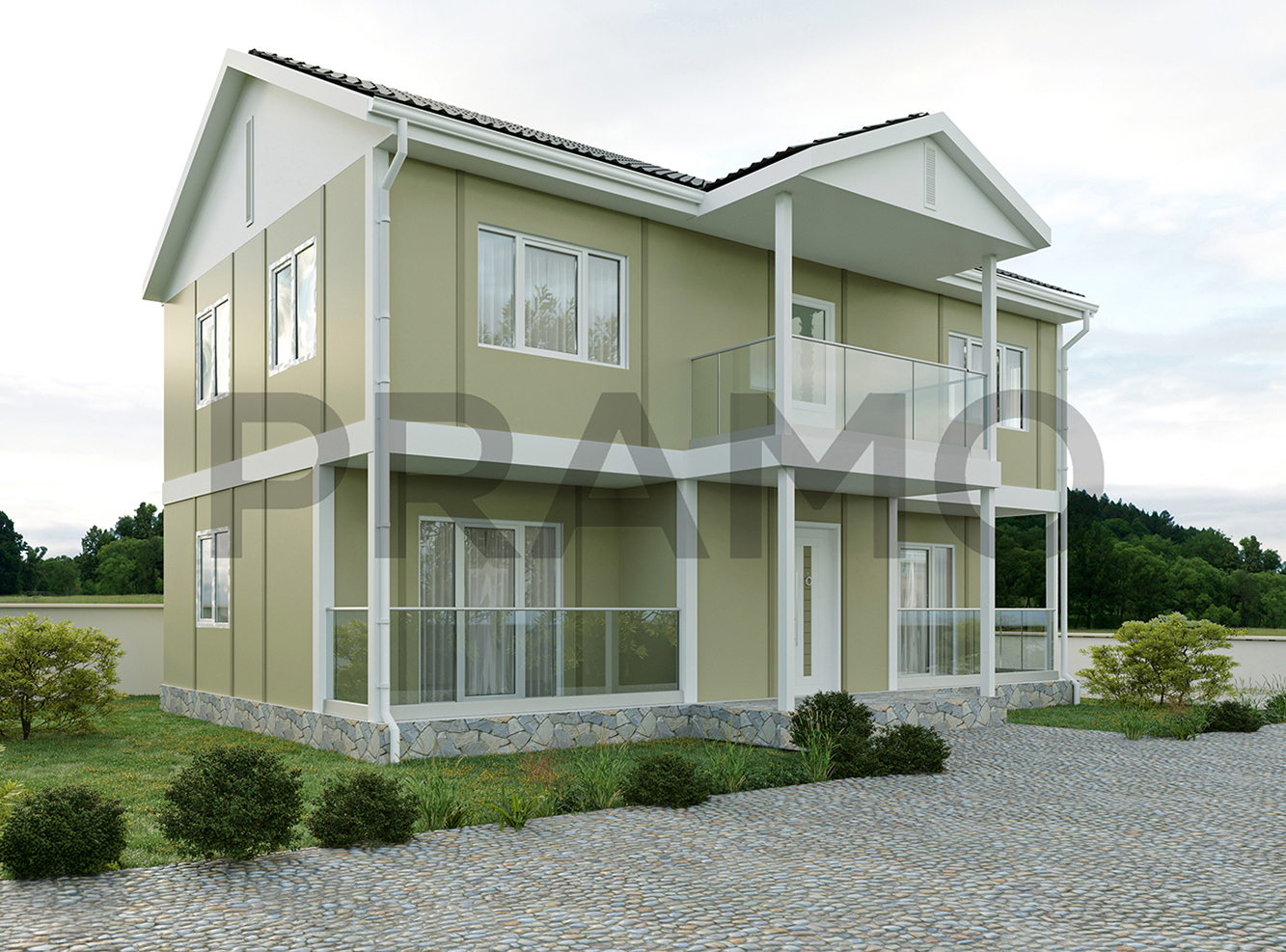 بيوت جاهزة - منازل جاهزة - مسبق الصنع - فولاذ