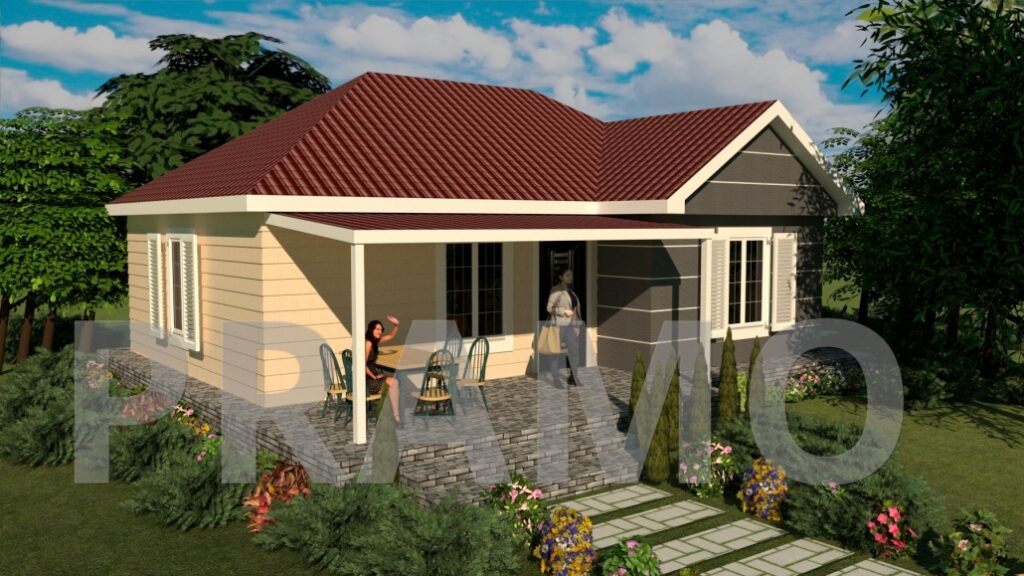 84 M2 SINGLE STOREY STEEL HOUSING - Pramo Prefabricated