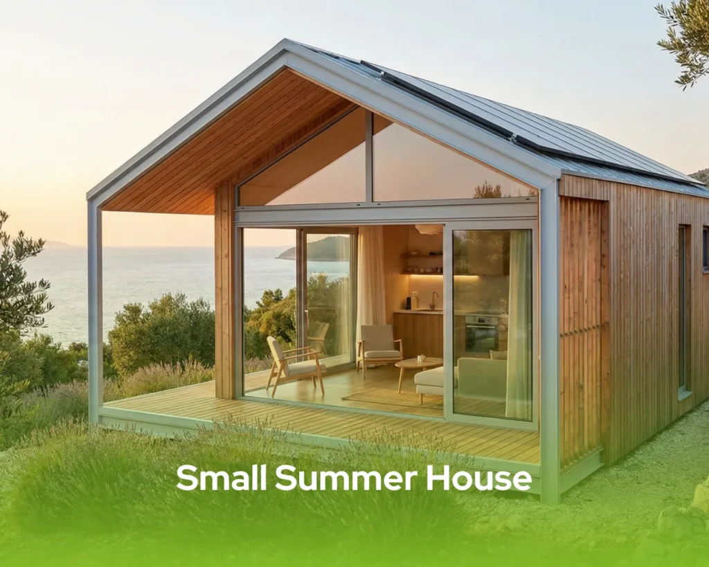 "Compact architectural design of a small