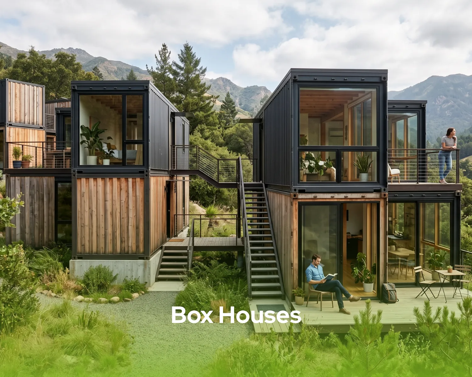 Minimalist and smart interior layout of modern box houses; discover the comfort of modular living and start your transformation with Pramo.